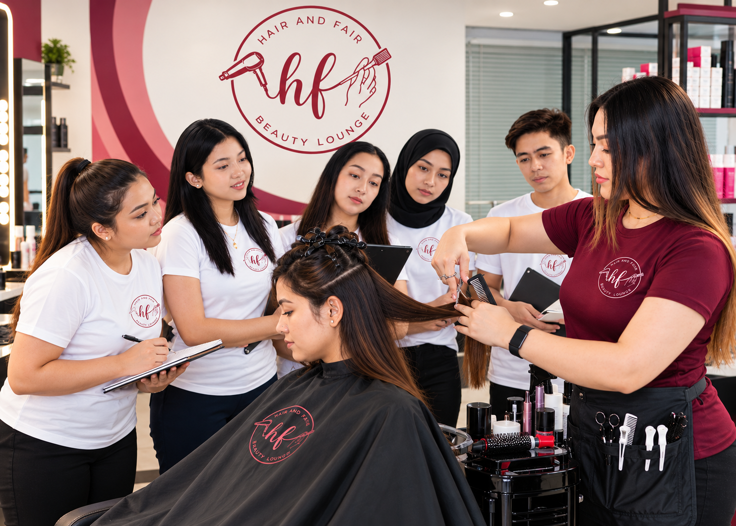 HF Beauty Lounge Hair Cutting Course  Abu Dhabi